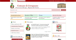 Desktop Screenshot of comune.ceregnano.ro.it